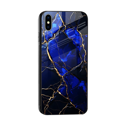 Sapphire Royal sleek iphone xs max cover with tempered glass back and TPU edges