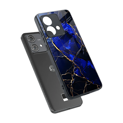 Sapphire Royal sleek motorola edge 40 neo 5g cover with tempered glass back and TPU edges