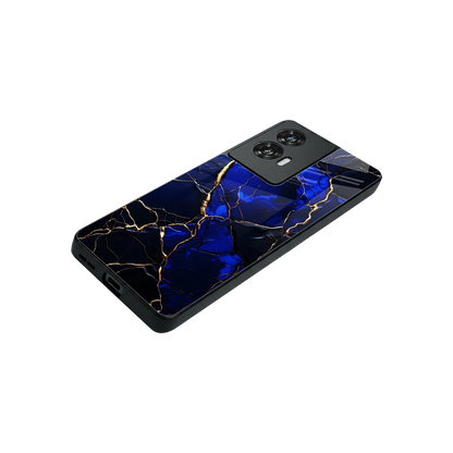 Sapphire Royal stylish phone case for motorola edge 50 fusion | glossy glass and slim fit