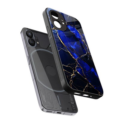 Sapphire Royal sleek nothing phone 1 cover with tempered glass back and TPU edges