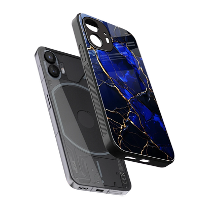 Sapphire Royal sleek nothing phone 2 cover with tempered glass back and TPU edges