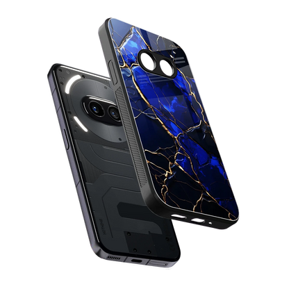 Sapphire Royal sleek nothing phone 2a cover with tempered glass back and TPU edges