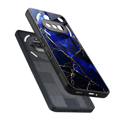 Sapphire Royal sleek nothing phone 3a cover with tempered glass back and TPU edges