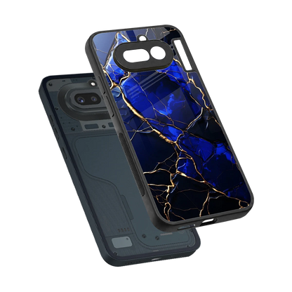 Sapphire Royal sleek nothing phone 4a cover with tempered glass back and TPU edges