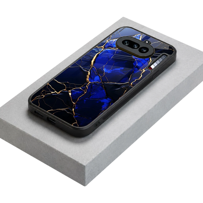 Sapphire Royal stylish phone case for nothing phone 4a | glossy glass and slim fit