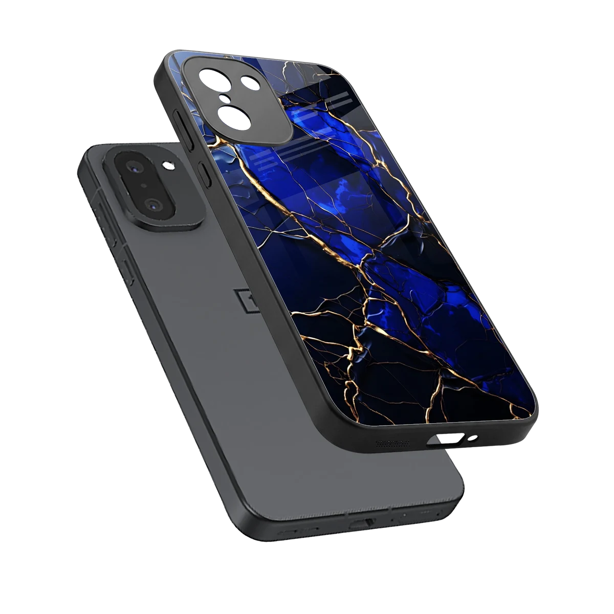Sapphire Royal sleek oneplus 15r cover with tempered glass back and TPU edges