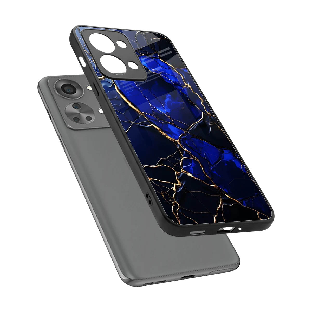 Sapphire Royal sleek oneplus nord 2t cover with tempered glass back and TPU edges