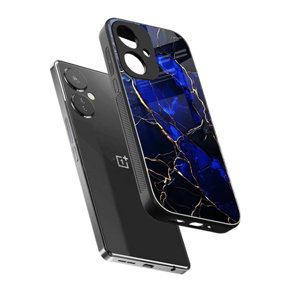 Sapphire Royal sleek oneplus nord ce 3 cover with tempered glass back and TPU edges