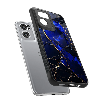 Sapphire Royal sleek oneplus nord ce 2 cover with tempered glass back and TPU edges