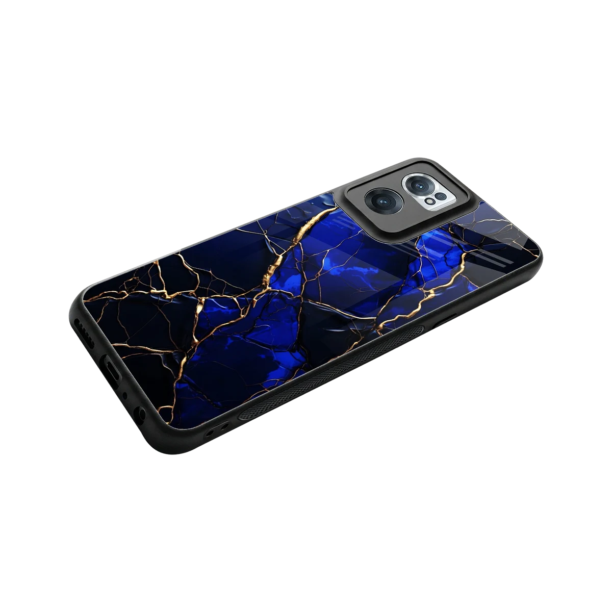 Sapphire Royal stylish phone case for oneplus nord ce 2 | glossy glass and slim fit