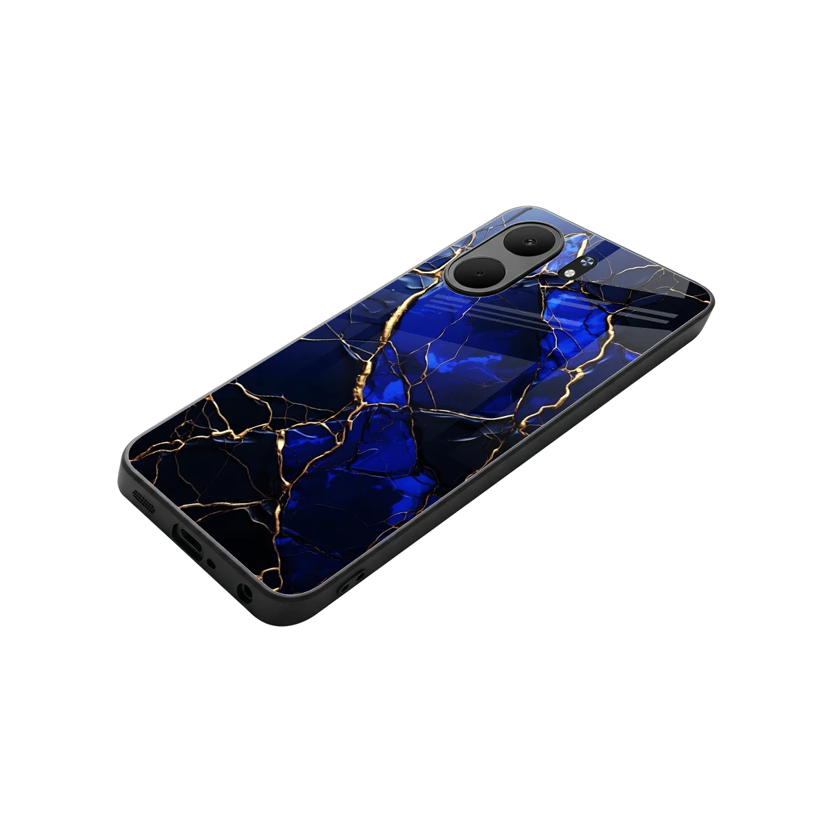 Sapphire Royal stylish phone case for oppo a5x 5g | glossy glass and slim fit