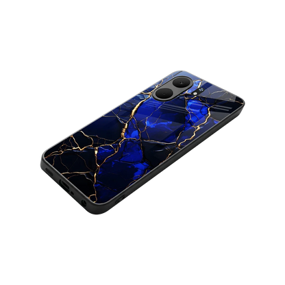 Sapphire Royal stylish phone case for oppo a5x 5g | glossy glass and slim fit