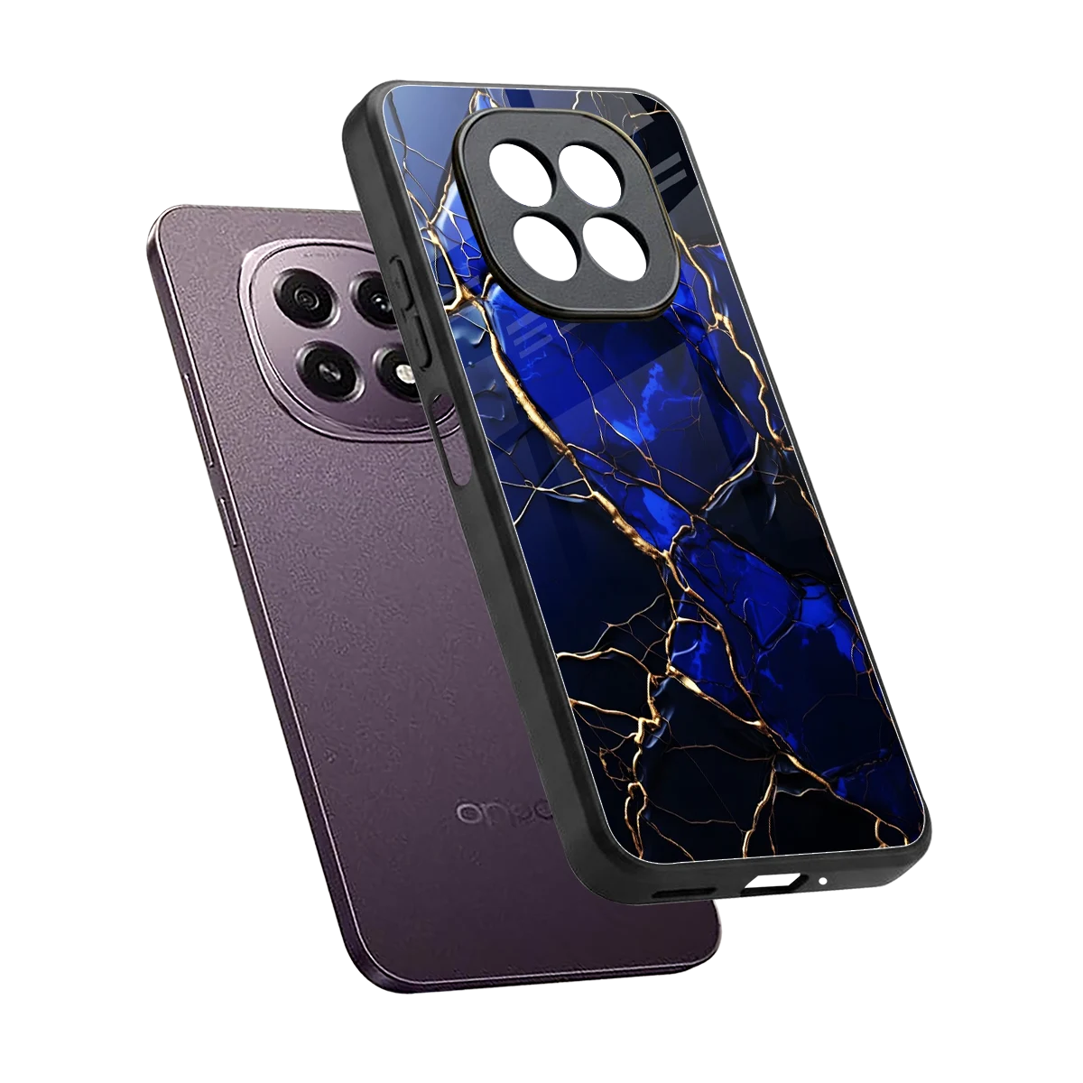 Sapphire Royal sleek oppo f29 5g cover with tempered glass back and TPU edges