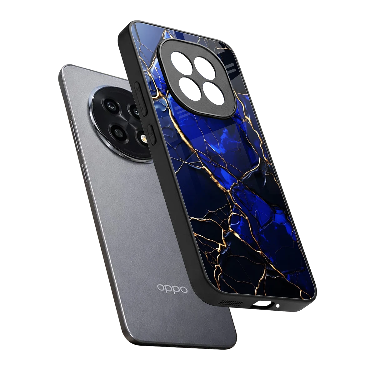 Sapphire Royal sleek oppo f29 pro 5g cover with tempered glass back and TPU edges