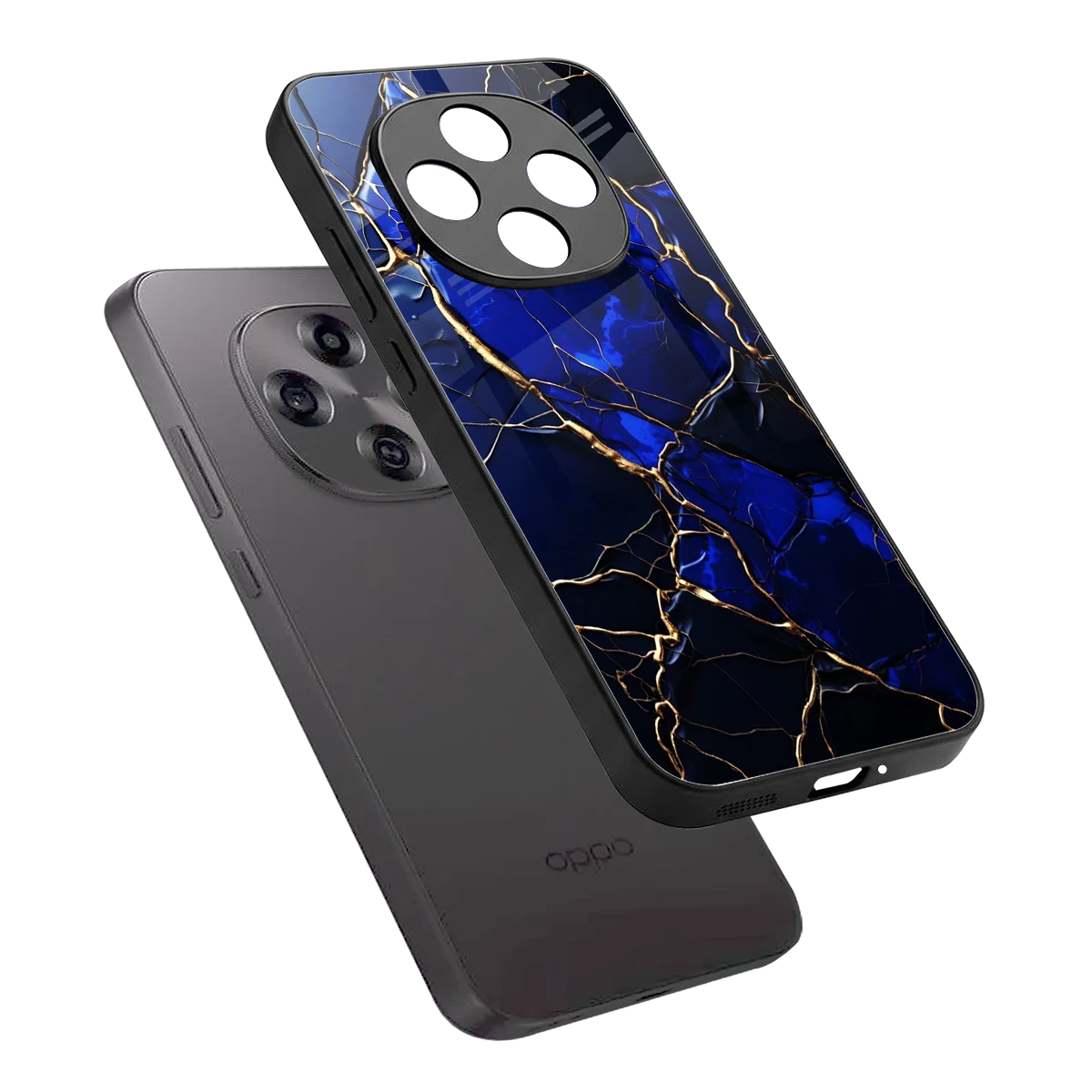 Sapphire Royal sleek oppo f31 pro 5g cover with tempered glass back and TPU edges