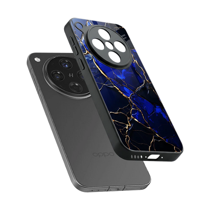 Sapphire Royal sleek oppo find x8 cover with tempered glass back and TPU edges