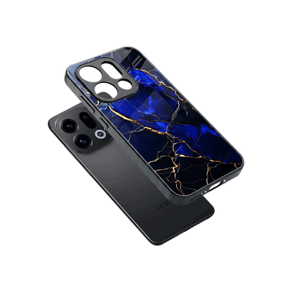 Sapphire Royal sleek oppo find x9 cover with tempered glass back and TPU edges
