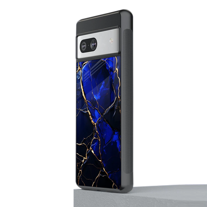 Sapphire Royal stylish phone case for google pixel 7 | glossy glass and slim fit