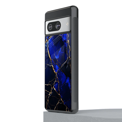 Sapphire Royal stylish phone case for google pixel 8 | glossy glass and slim fit