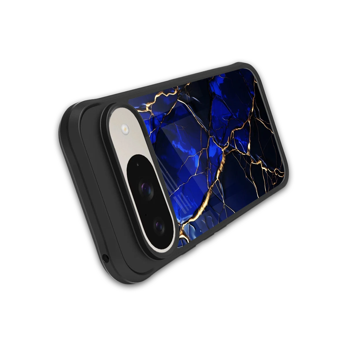 Sapphire Royal stylish phone case for google pixel 9 | glossy glass and slim fit