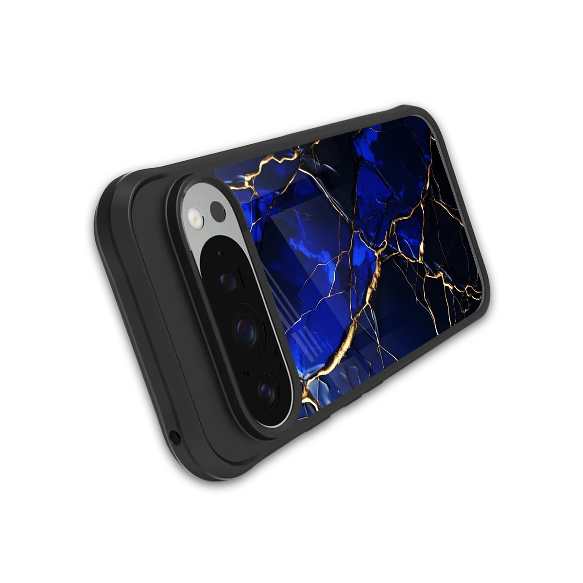 Sapphire Royal stylish phone case for google pixel 9 pro xl | glossy glass and slim fit