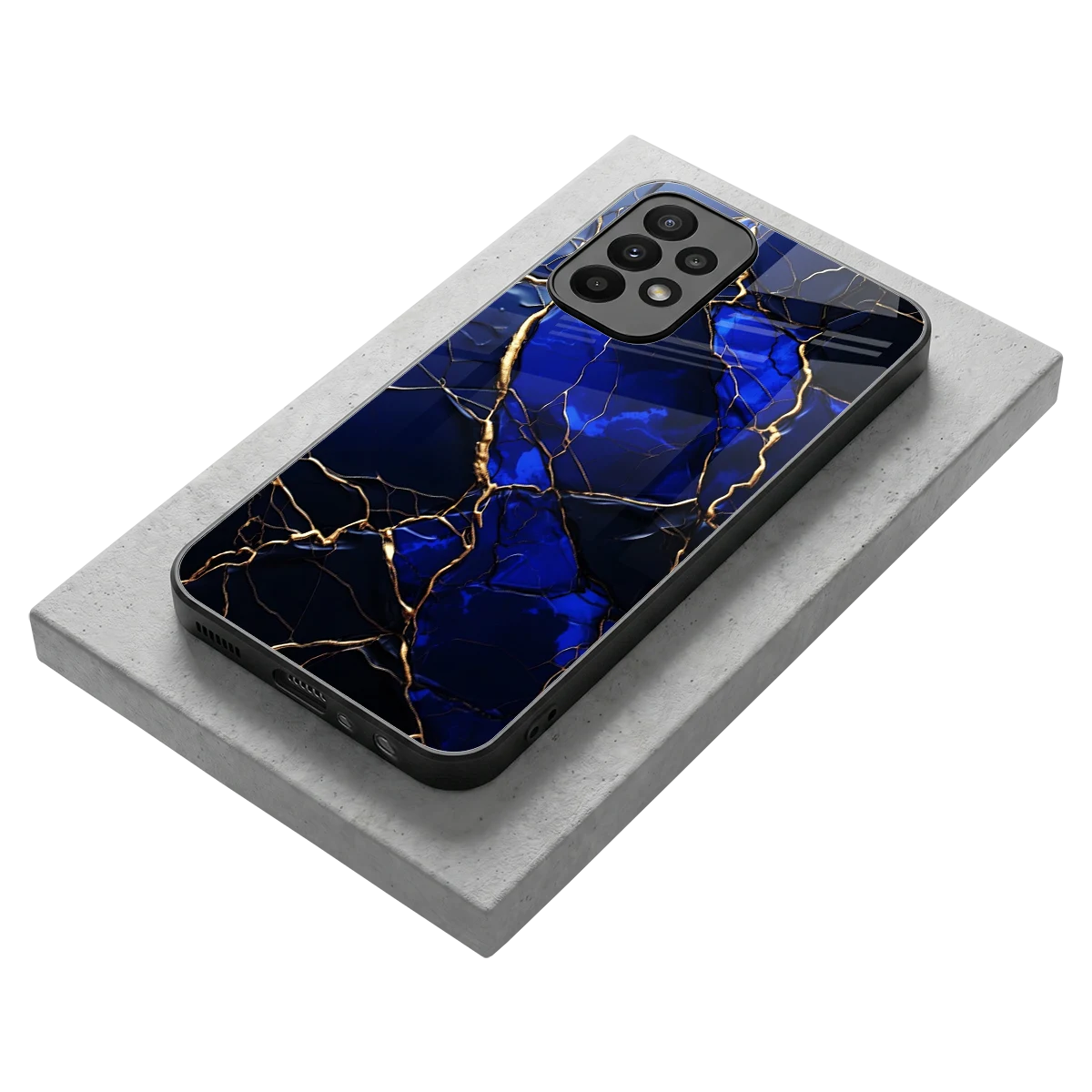Sapphire Royal stylish phone case for samsung galaxy a23 | glossy glass and slim fit