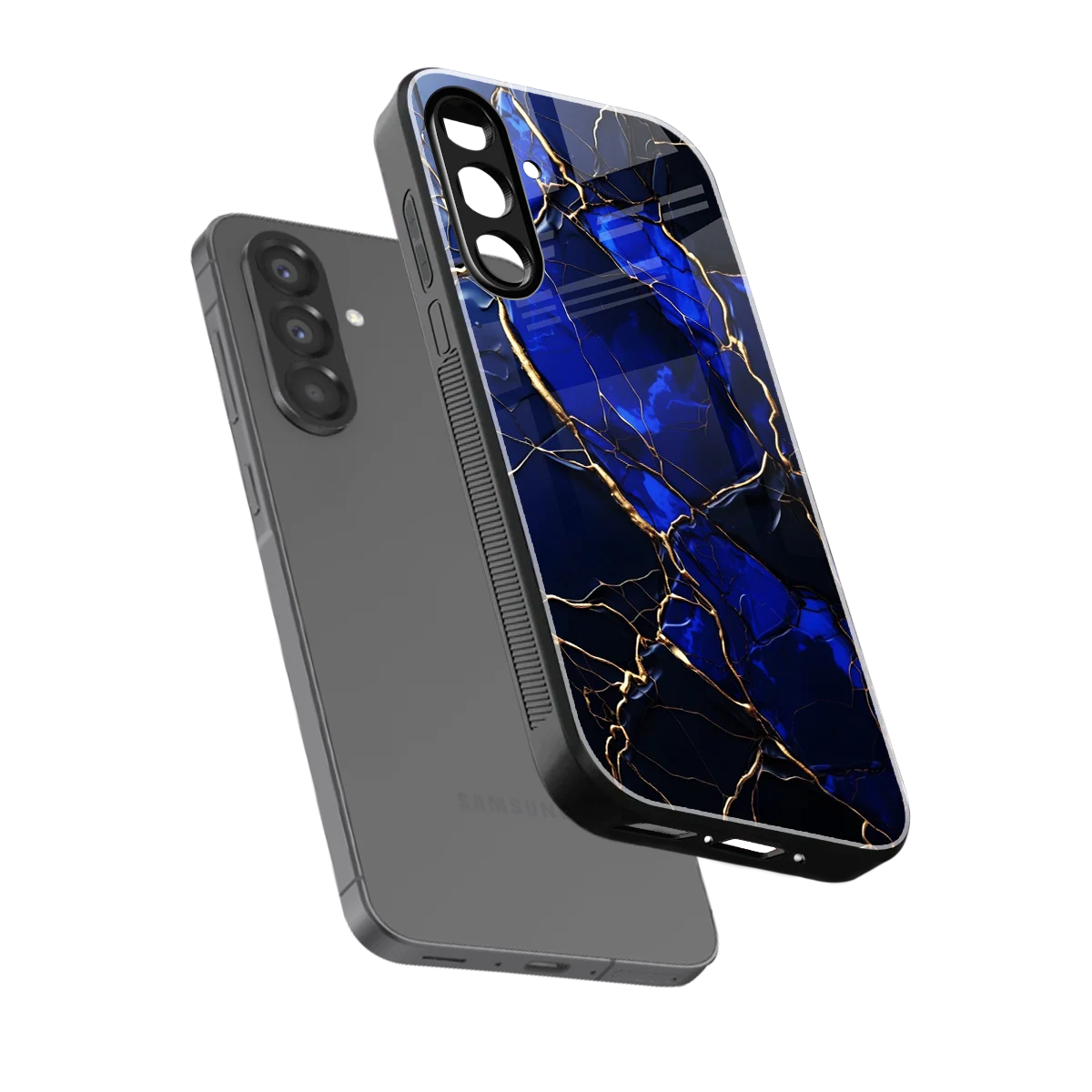 Sapphire Royal sleek samsung galaxy a17 5g cover with tempered glass back and TPU edges