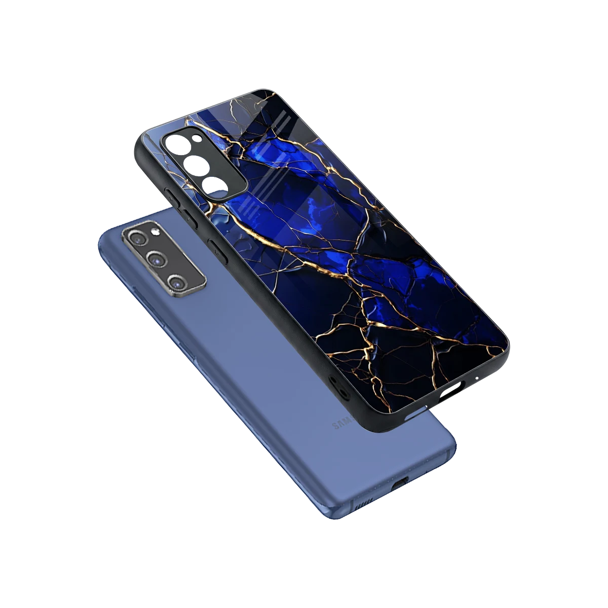 Sapphire Royal sleek samsung galaxy s20 fe cover with tempered glass back and TPU edges
