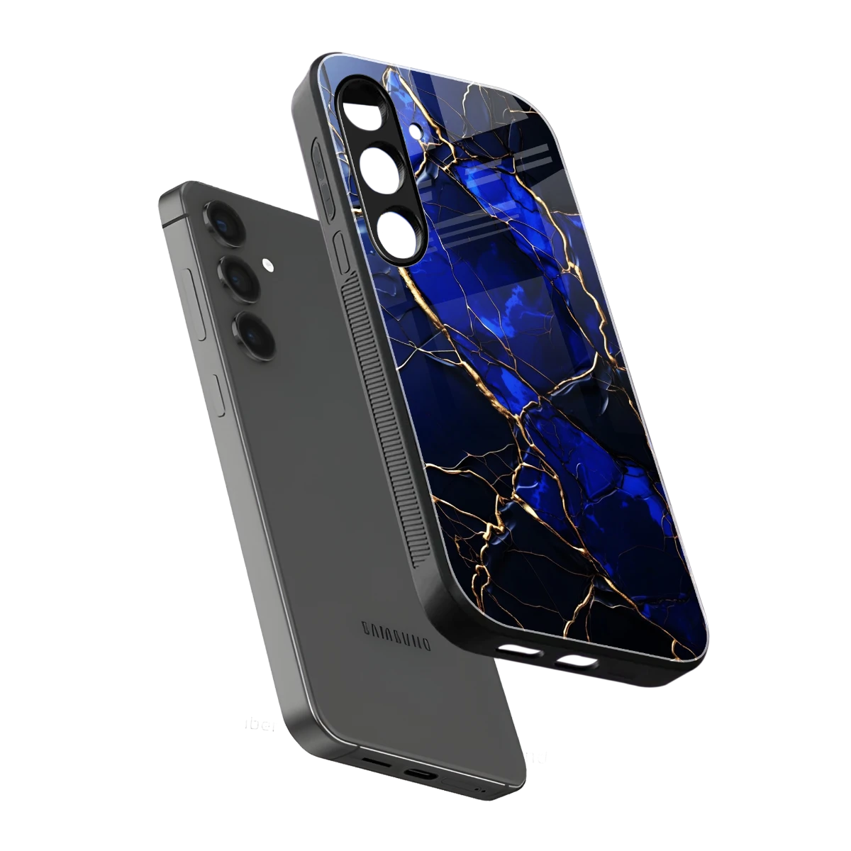 Sapphire Royal sleek samsung galaxy s24 cover with tempered glass back and TPU edges