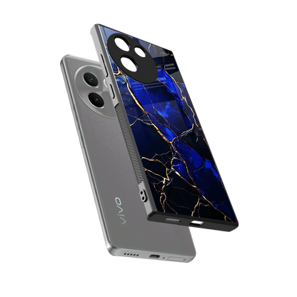 Sapphire Royal sleek vivo v30e cover with tempered glass back and TPU edges