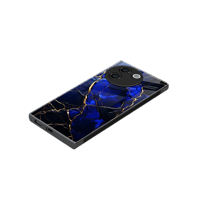 Sapphire Royal stylish phone case for vivo v30e | glossy glass and slim fit