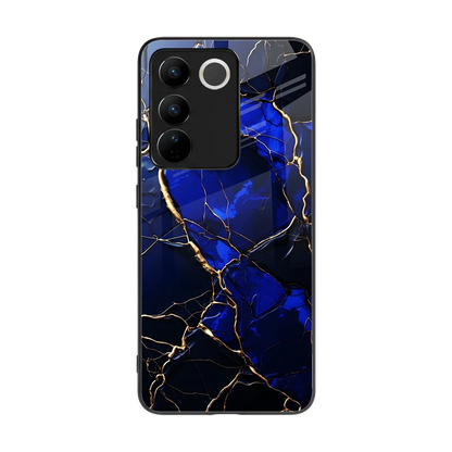 Sapphire Royal back phone cover | glass case for vivo v27 5g