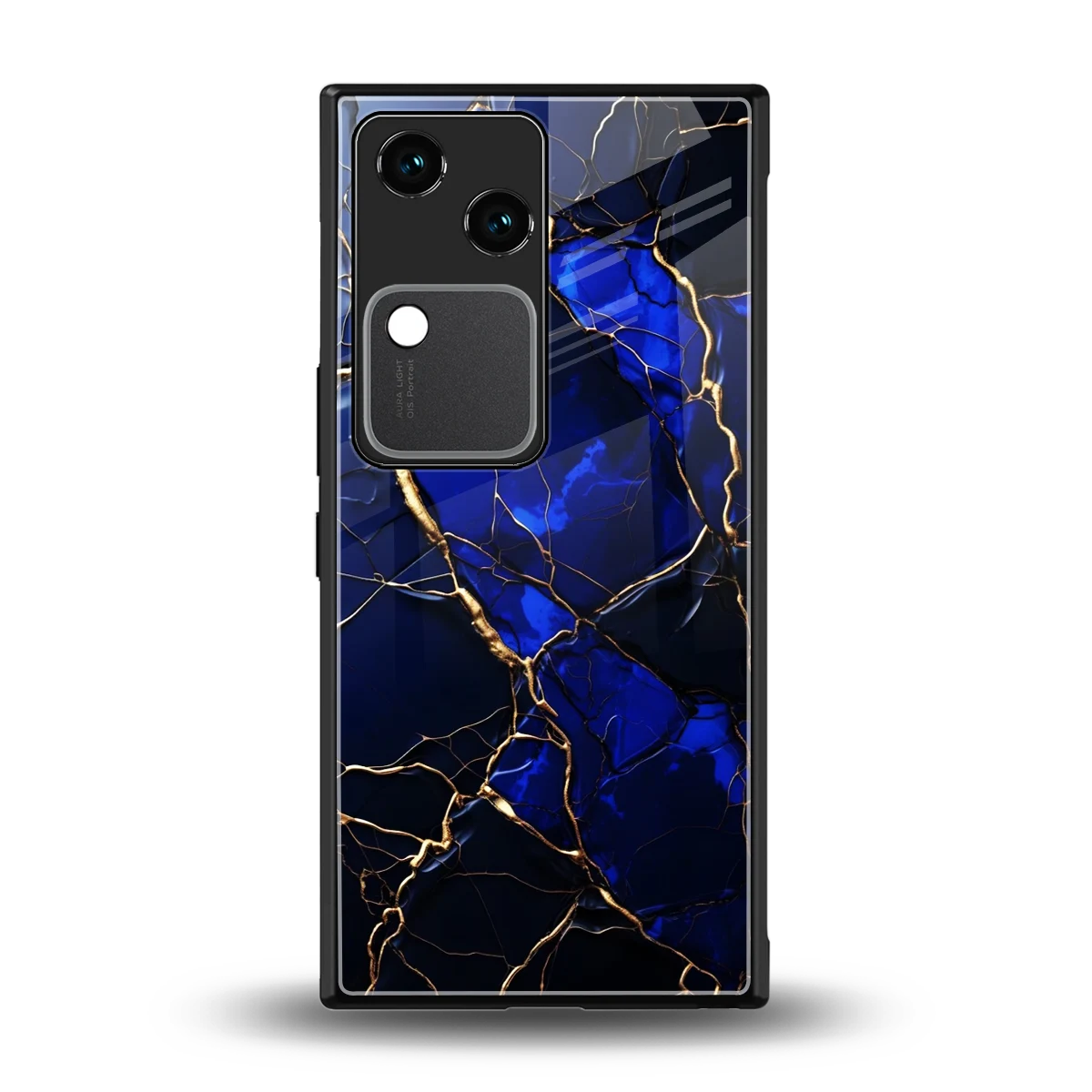 Sapphire Royal back phone cover | glass case for vivo v30