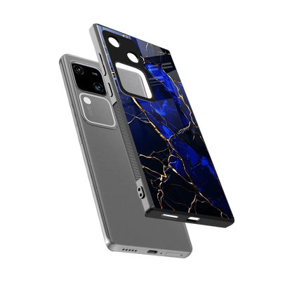 Sapphire Royal sleek vivo v30 cover with tempered glass back and TPU edges