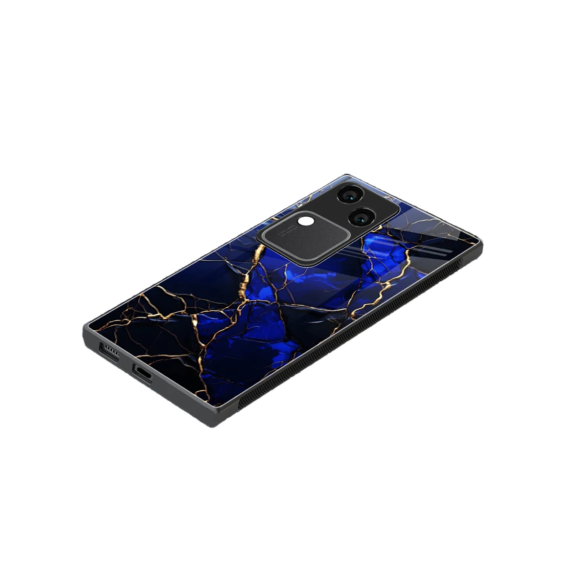 Sapphire Royal stylish phone case for vivo v30 | glossy glass and slim fit