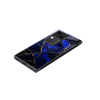Sapphire Royal stylish phone case for vivo v30 | glossy glass and slim fit
