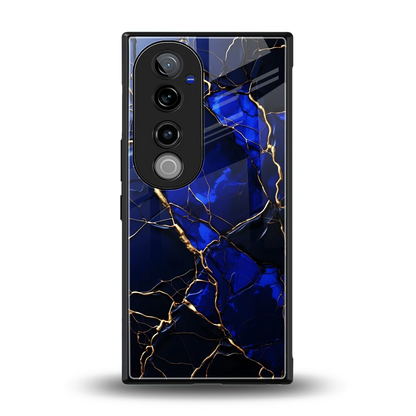 Sapphire Royal back phone cover | glass case for vivo v40 pro