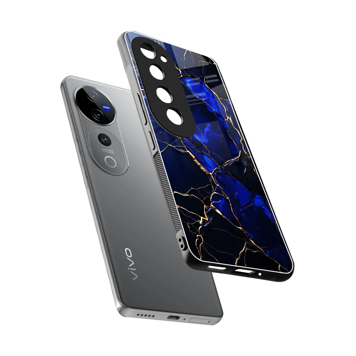 Sapphire Royal sleek vivo v40 pro cover with tempered glass back and TPU edges