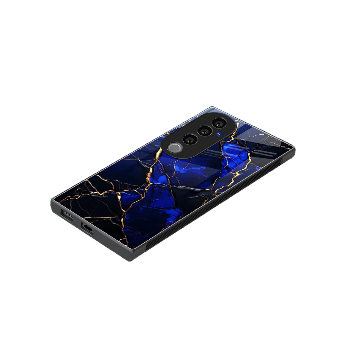 Sapphire Royal stylish phone case for vivo v40 pro | glossy glass and slim fit