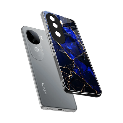 Sapphire Royal sleek vivo v40e cover with tempered glass back and TPU edges