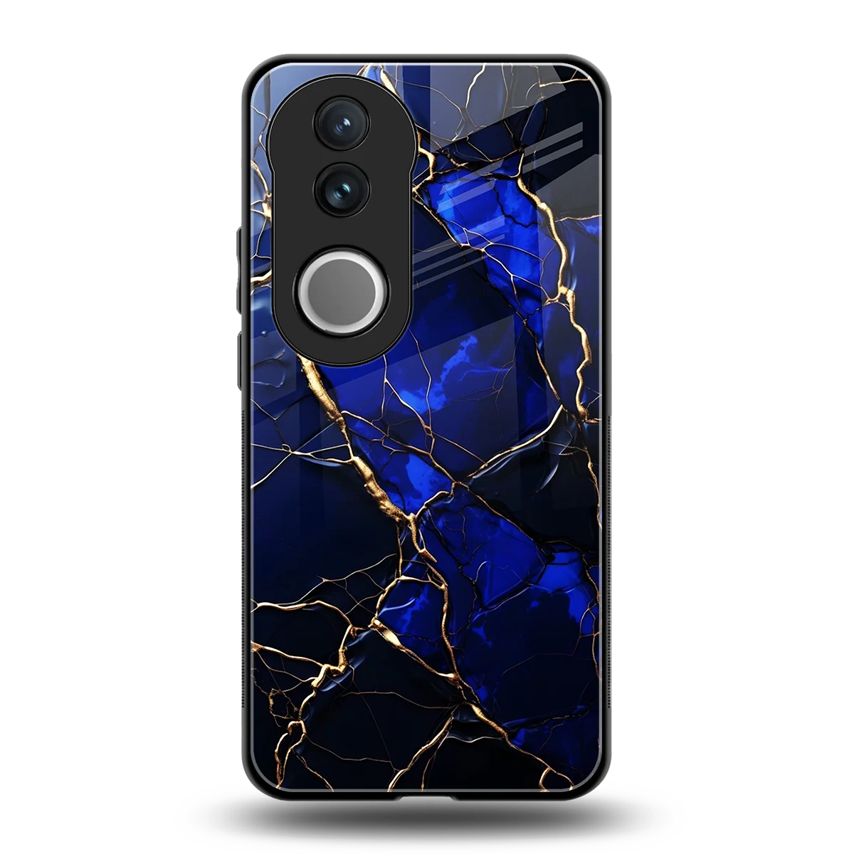 Sapphire Royal back phone cover | glass case for vivo v50