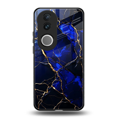 Sapphire Royal back phone cover | glass case for vivo v50