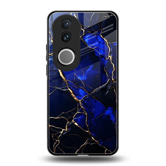 Sapphire Royal back phone cover | glass case for vivo v50