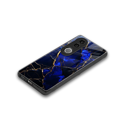 Sapphire Royal stylish phone case for vivo v50 | glossy glass and slim fit