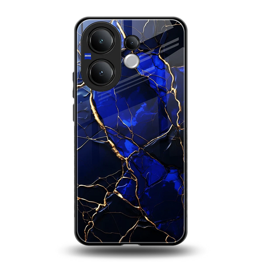 Sapphire Royal back phone cover | glass case for vivo v60