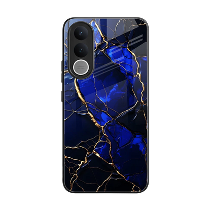 Sapphire Royal back phone cover | glass case for vivo v70 fe