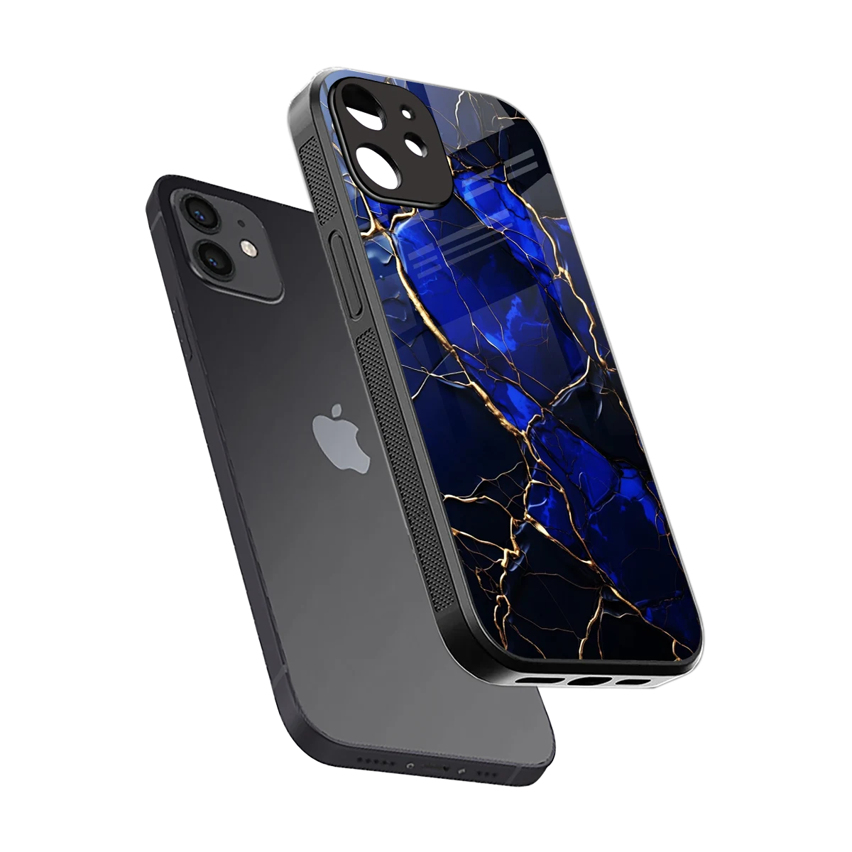Sapphire Royal sleek iphone 11 cover with tempered glass back and TPU edges