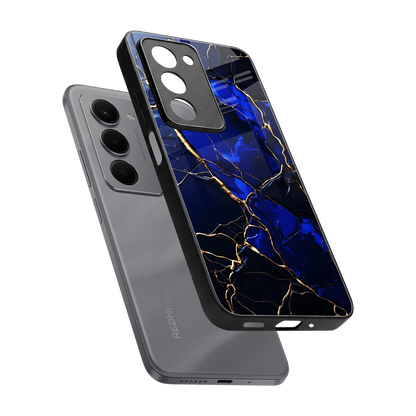 Sapphire Royal sleek redmi 15 5g cover with tempered glass back and TPU edges