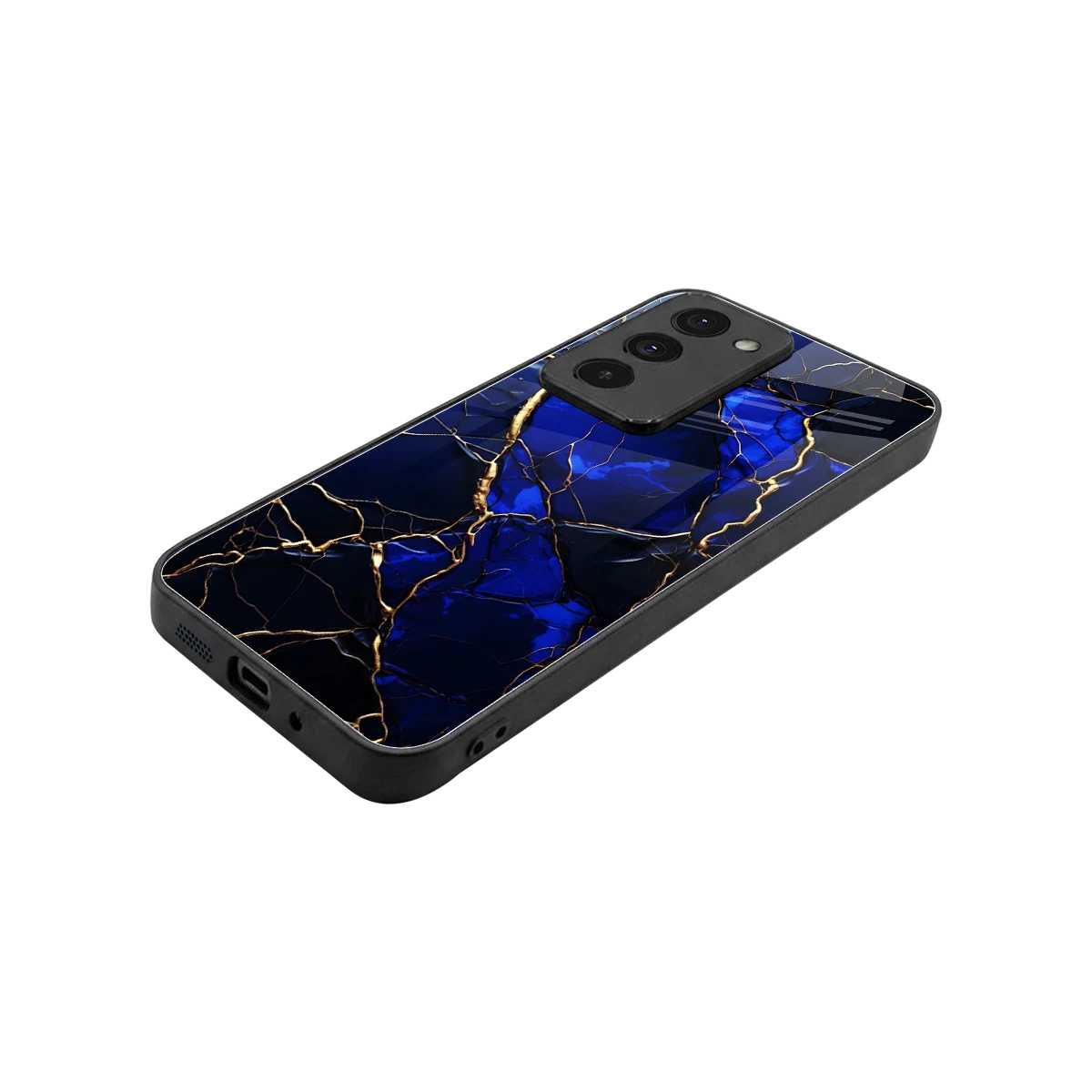 Sapphire Royal stylish phone case for redmi 15 5g | glossy glass and slim fit