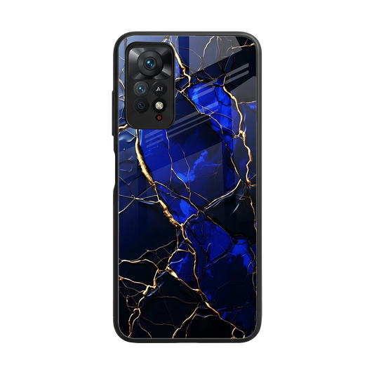 Sapphire Royal back phone cover | glass case for redmi note 11 pro